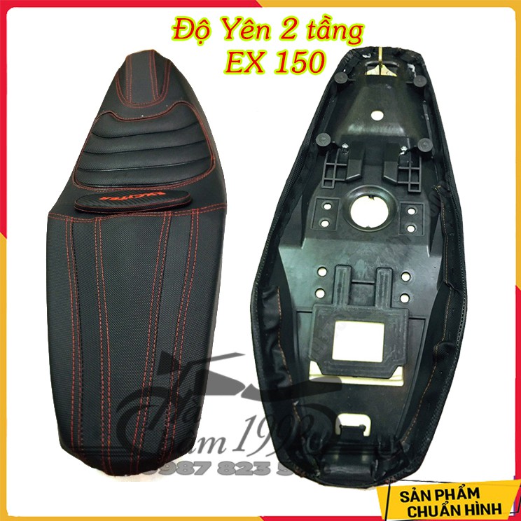 Độ Yên Xe 2 Tầng Exciter 150 𝐋𝐚̆́𝐩 𝐍𝐡𝐮̛ 𝐙𝐢𝐧 Màu Đen Nhám