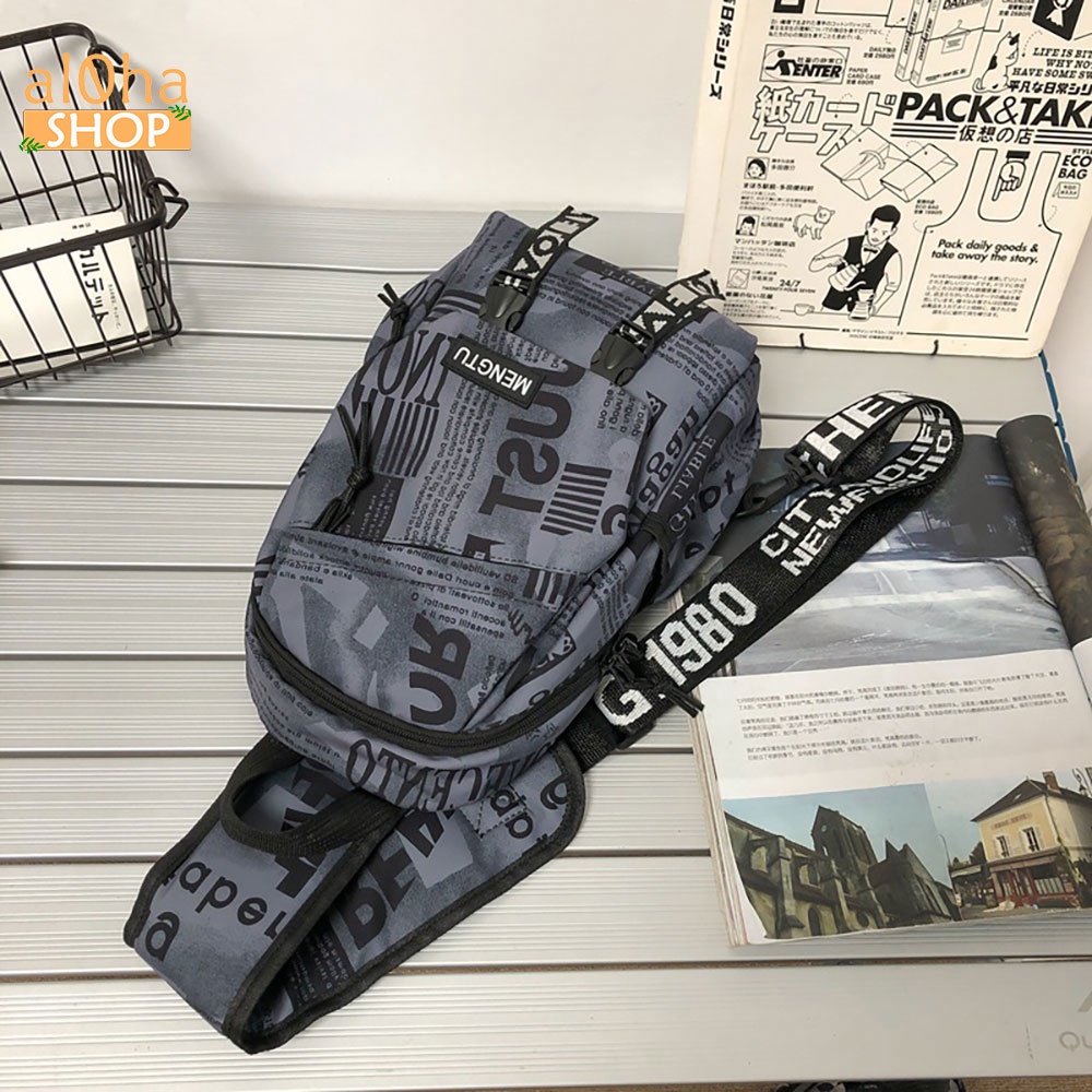 Túi đeo chéo - đeo ngực Ulzzang T0175 chống thấm nước unisex nam nữ phong cách thời trang cá tính