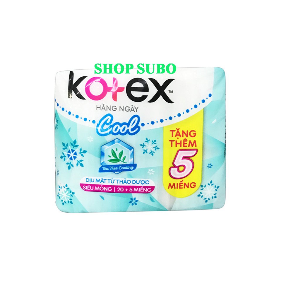 Băng vệ sinh Kotex Hằng ngày Kháng khuẩn Siêu Bảo Vệ 8 miếng x 48G. Shop SuBo