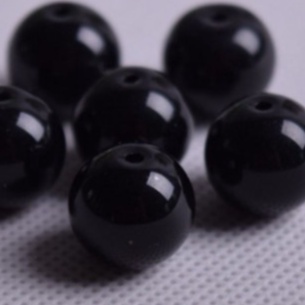 10-25-50gam hạt đá đen bóng 4-6-8-10-12-14-16mm