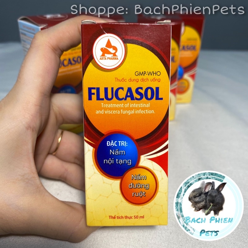 [Mã PET50 giảm 10% - tối đa 50K đơn 250K] Flucasol 50ml Đ𝐚̣̆𝐜 𝐓𝐫𝐢̣ Nấm Thỏ, Bọ, Chó, Mèo,.... [ CAM KẾT KHỎI 100%]