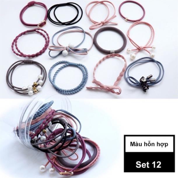 Dây chun buộc tóc, Chun buộc tóc 💥FreeShip💥 Thiết kế đơn giản phong cách