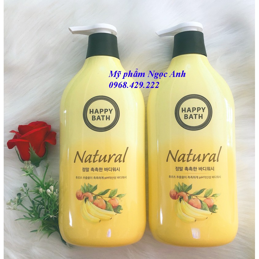 Sữa Tắm Hàn Quốc Happy Bath Natural 900g | BigBuy360 - bigbuy360.vn