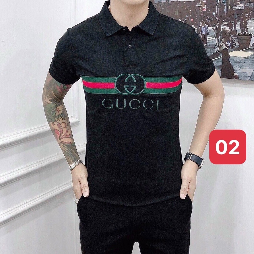 Áo thun nam polo cổ trụ màu đen chất vải cotton dày dặn co giãn tay ngắn, phông nam đẹp ADO10 nhiều mẫu