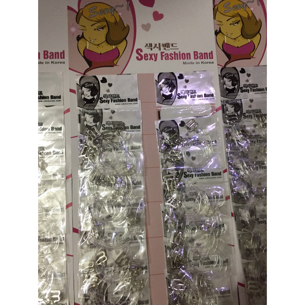 Bộ 2 dây áo lót quai trong suốt Sexy Fashion Band loại đẹp móc kim loại