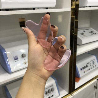 Đá massage Trong suốt-Hình tim