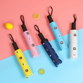 Ô dù gấp gọn che mưa nắng chống tia UV mini hình gấu Brown dễ thương cute - Mix53 59
