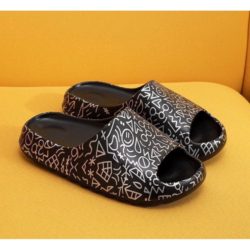 Dép quai ngang nam nữ đế cao unisex , dép Yz slide hot freeship