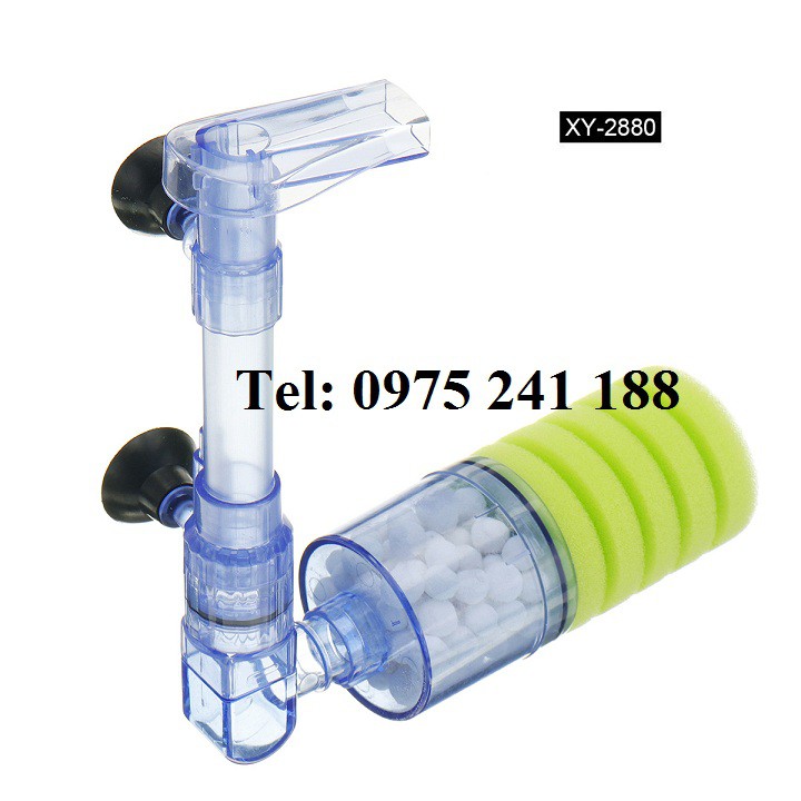 Lọc vi sinh, lọc bio cho bể cá, hồ thủy sinh XY-2880, XY-2881, XY-2882 đã bao gồm cả hộp lọc, bông lọc và sứ lọc