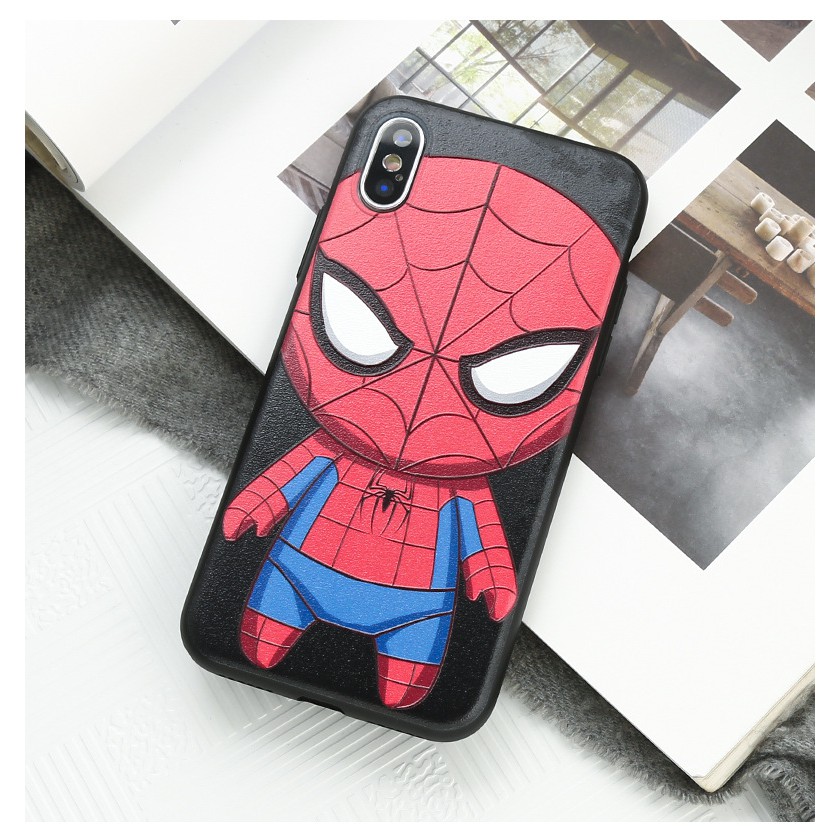 Ốp lưng IP Avengers Spider Man 7plus/8 plus/xs/ xsmax/ 11 /11 promax/12 pro/12 promax