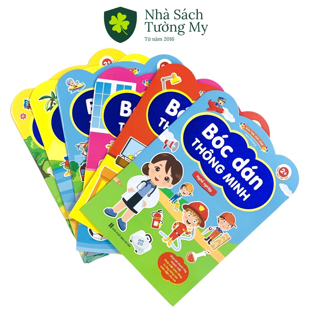 Sách - Bóc Dán Thông Minh -Dành Cho Trẻ Từ 2-6 Tuổi - Song Ngữ Việt Anh (Bộ 6 Cuốn)