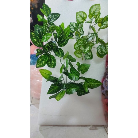cụm lá giả.dùng trang trí tường cỏ.cắm bình .trang trí tiểu cảnh