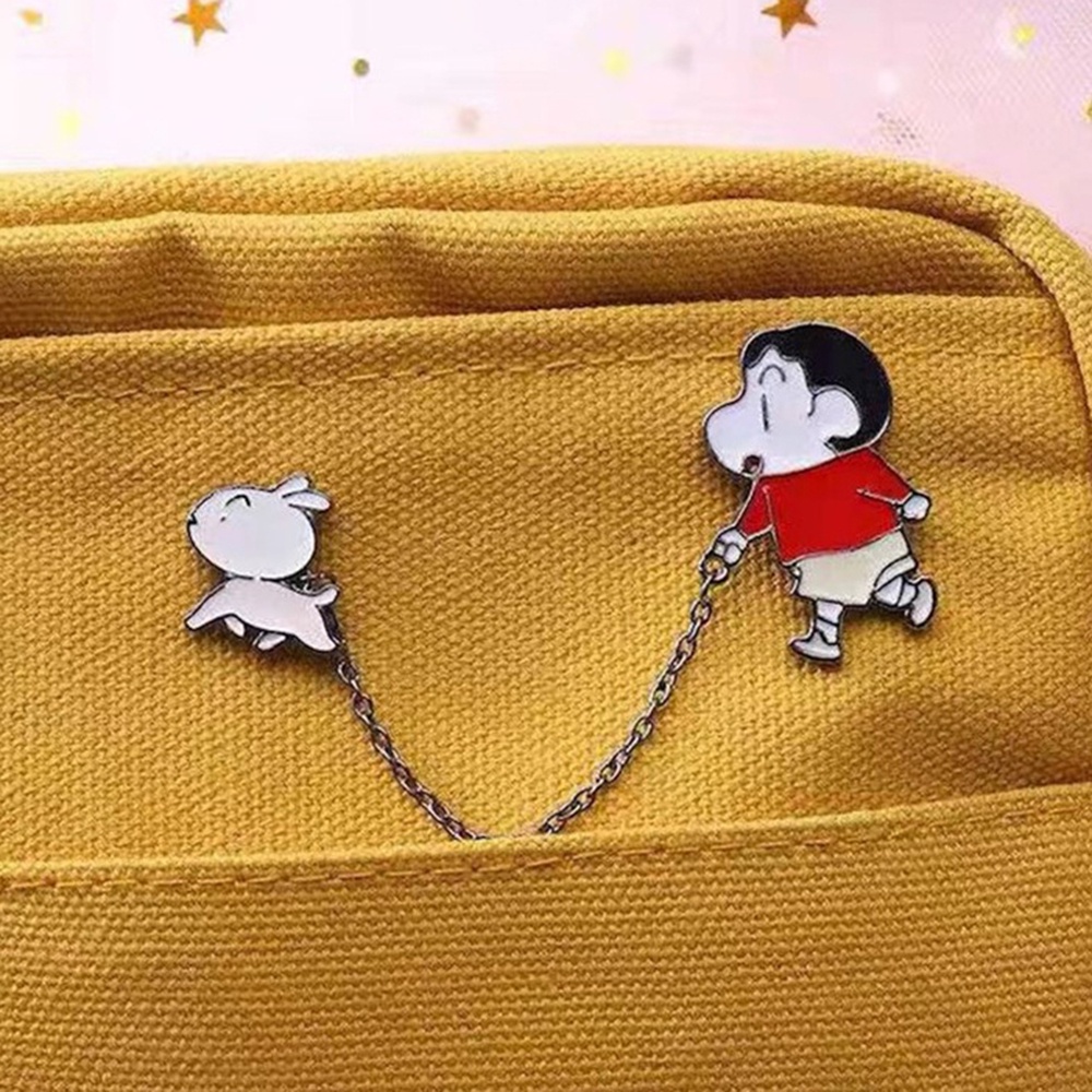 Ghim Cài Áo Kim Loại Tráng Men Họa Tiết Hoạt Hình Anime Nhật Bản Đáng Yêu