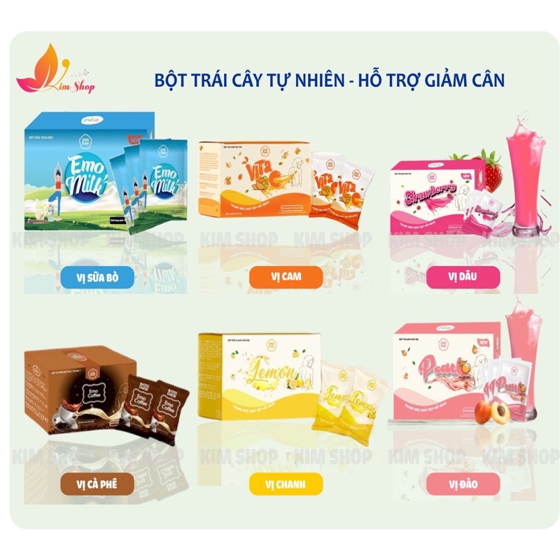 giam can slim Emoslim TẶNG BÌNH NƯỚC Mini 100ml