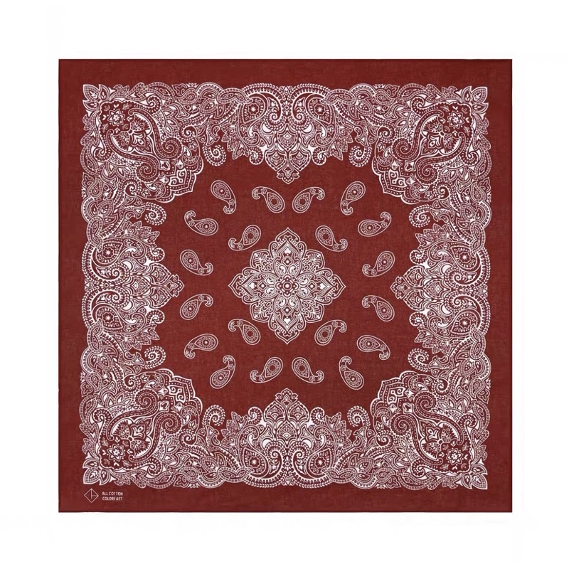 Khăn bandana hoa văn đối xứng size 55x55cm