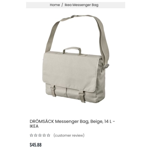 Cặp/ Túi công sở IKEA DROMSACK Messenger Bag  - Lap 15In