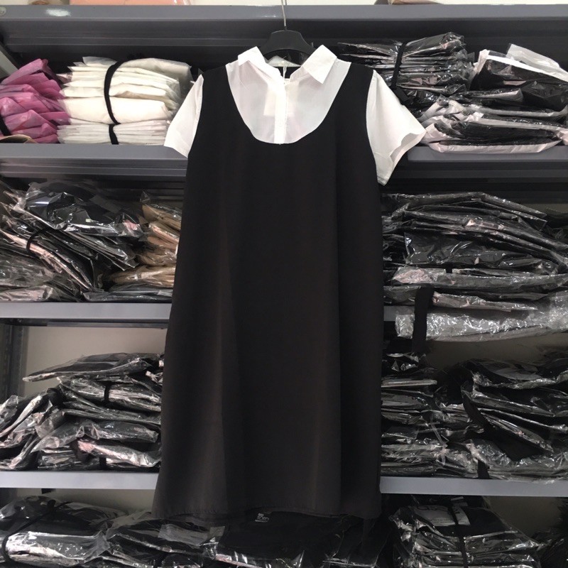[XẢ KHO] Váy Bầu Yếm Công Sở Hàng Thiết Kế VMM, Chuẩn Mềm Đẹp Mát Lịm