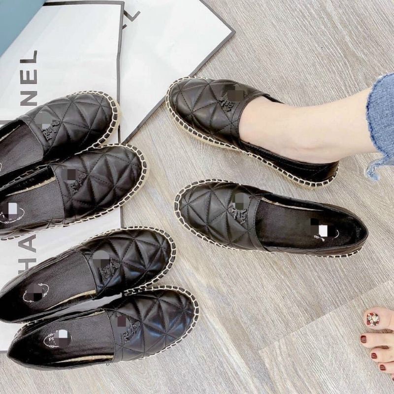 Giầy Slipon Prada đế cói mẫu mới 2022 cao cấp fullbox L1