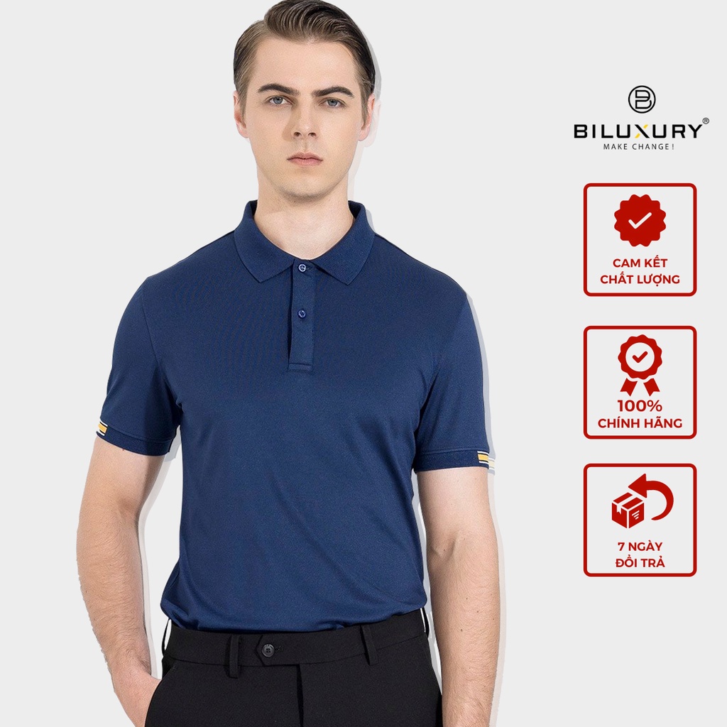 Áo polo nam Biluxury kiểu dáng đơn giản lịch lãm chất vải thoáng mát co giãn tốt 4APCT016TTS