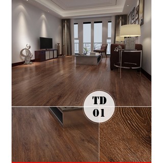 Combo 35 miếng(5m2)   Sàn Nhựa Giả Gỗ Keo Tự Dán, nhận thi công