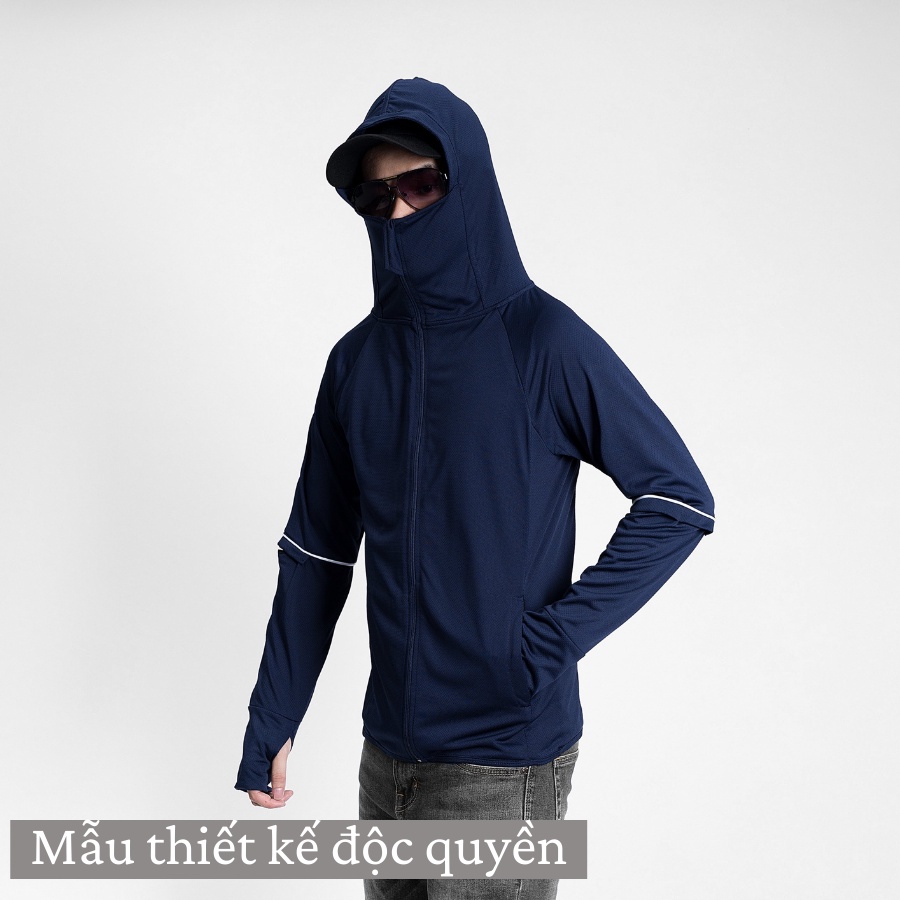 Áo chống nắng nam LAYER thông hơi, kéo cao che mặt chống tia UV mới nhất 2023 -  AVANCO