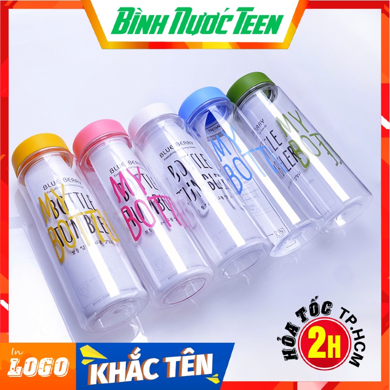 Bình Nước Nhựa 500ml My Bottle Q055 Trong Suốt Cao Cấp