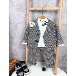 Set vest công tử 3 món T H kids cho bé