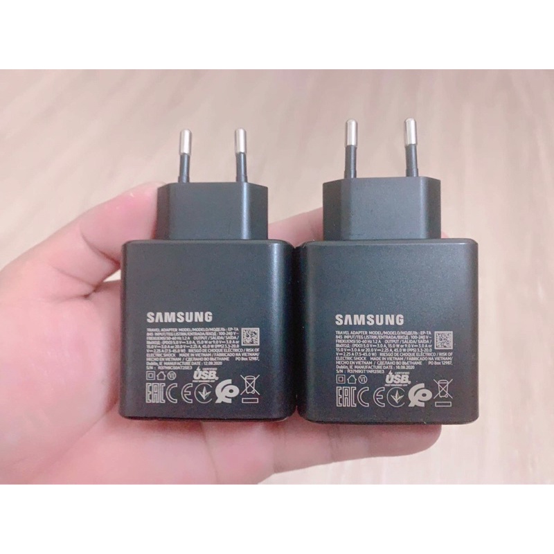 Củ sạc siêu nhanh 45W SAMSUNG chính hãng chuẩn PD bảo hành 12 tháng