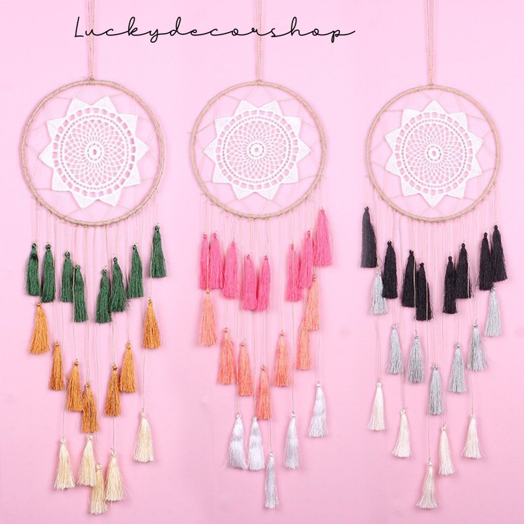 Vòng Bắt Giấc Mơ Cỡ To Treo Trang Trí Phòng