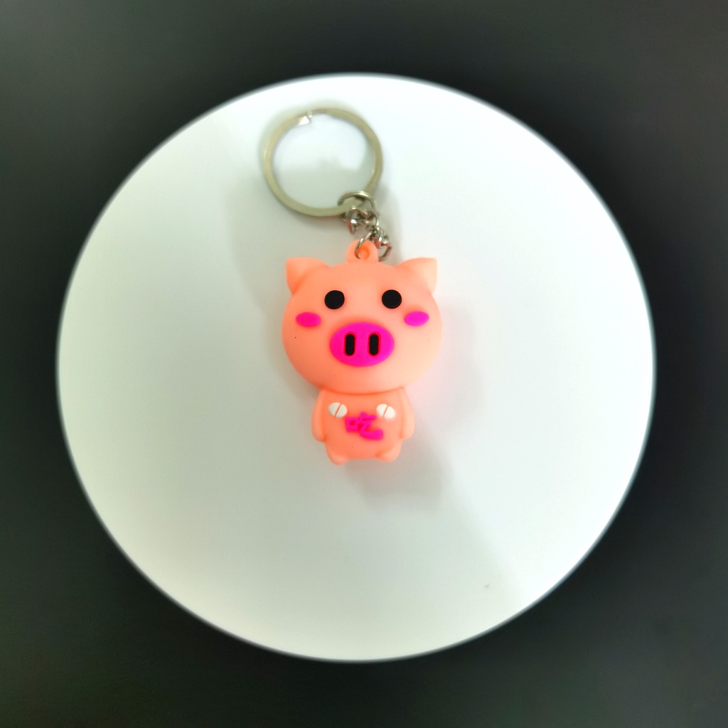 GIÁ SỈ  [CHỌN MẪU] MÓC KHOÁ silicone đầy đủ ba chiều 3D PVC treo balo túi xách