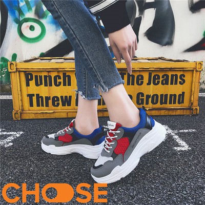 Giày Nữ Thể Thao Sneaker Choose Độn Đế ULZANG Tăng Chiều Cao Phối Màu Cá Tính G26K6 | BigBuy360 - bigbuy360.vn