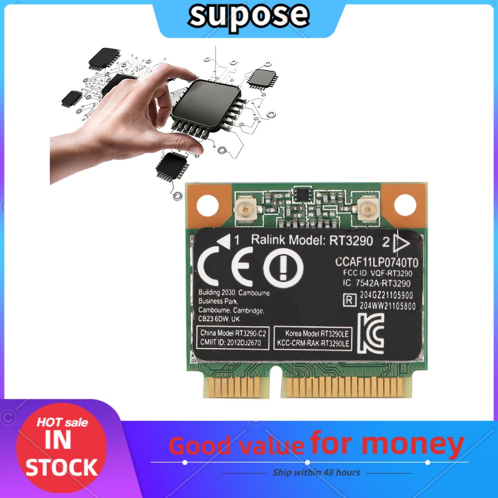 Card Wifi Không Dây Supose Rt3290 150mbps Cho Máy Tính Mini Pci-E | BigBuy360 - bigbuy360.vn