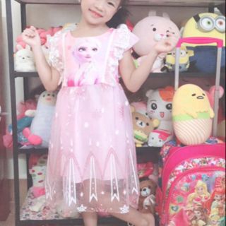 Váy công chúa eosal màu hồng cho bé
