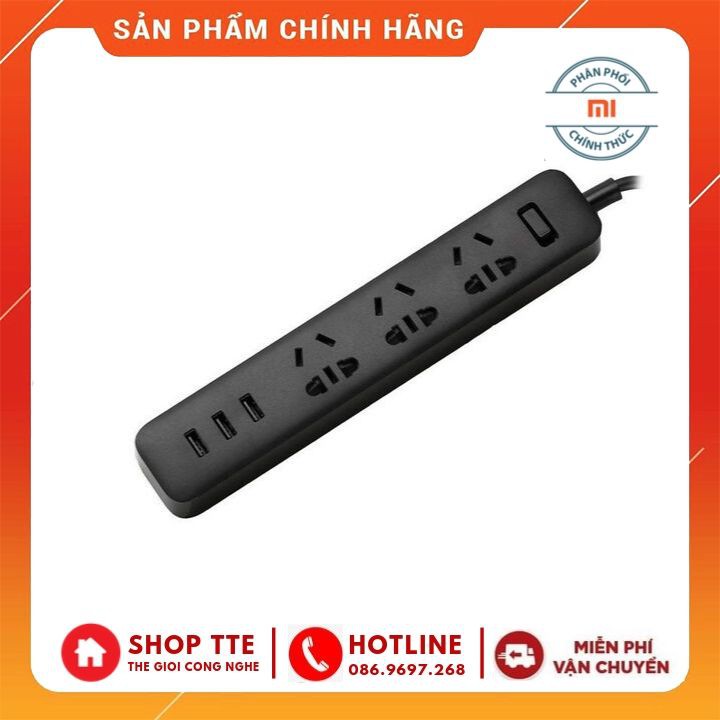 Ổ Điện Xiaomi Mi Power Strip ( Đen ) - Chính Hãng Xioami - TTE