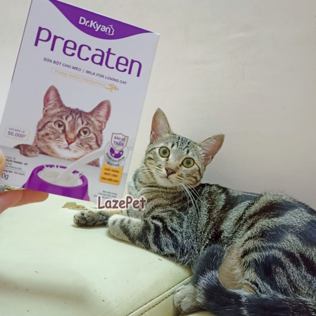 Sữa Precaten cho mèo sơ sinh, mèo gầy yếu hộp giấy 110g