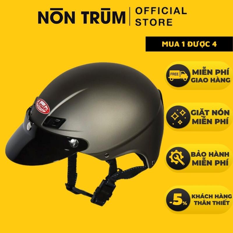 Nón bảo hiểm ANDES 109 gắn lưỡi trai chính hãng