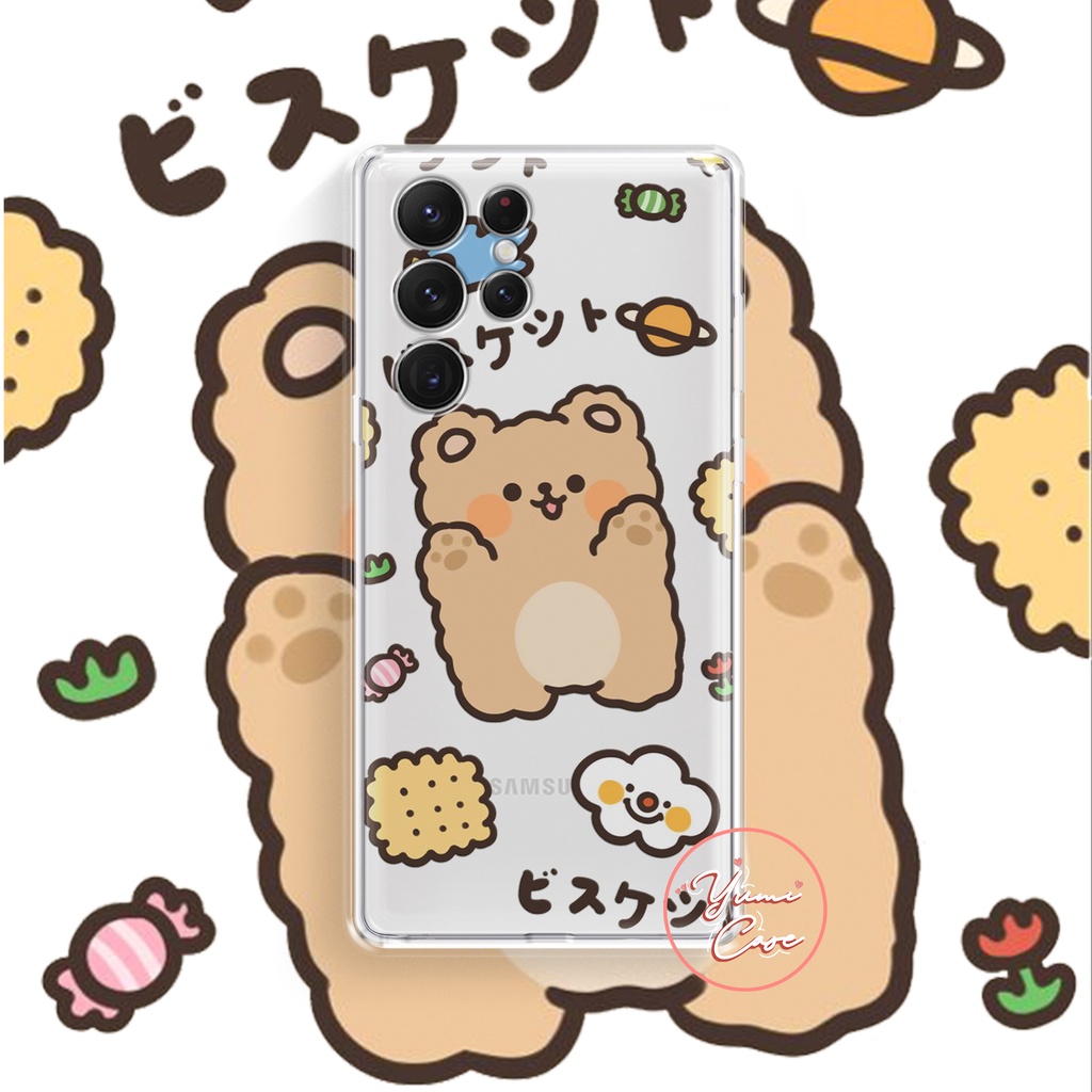Ốp lưng điện thoại cho Iphone Samsung Vsmart Oppo Huawei Xiaomi Vivo Nokia Realme Poco Redmi GẤU 7-8 Yumi Case