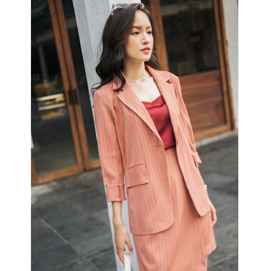 chân váy nữ JANNY blazer nữ phong cách cơ bản trẻ trung năng động Chân Váy vạt chéo