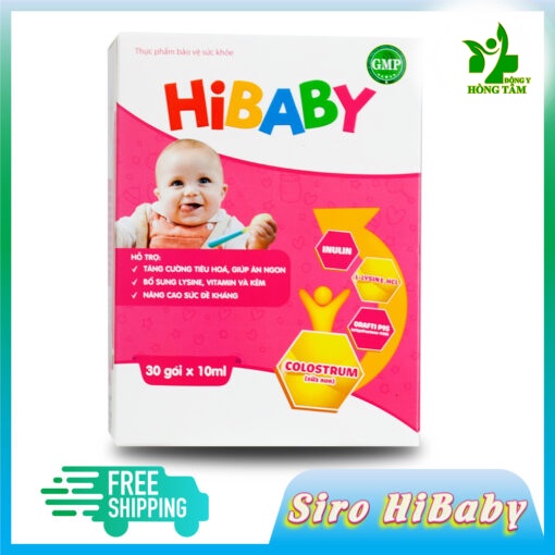HIBABY - TĂNG CƯỜNG TIÊU HOÁ - GIÚP ĂN NGON- BỔ SUNG LYSINE - NÂNG CAO SỨC ĐỀ KHÁNG