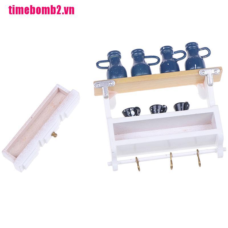 (Hàng Mới Về) Kệ Treo Tường Mini Cho Nhà Búp Bê Tỉ Lệ 1: 12