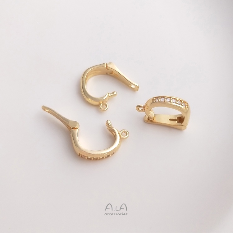 Mặt Dây Chuyền Bằng Đồng Đính Đá Zircon Ngọc Trai 14K Nhiều Màu Sắc