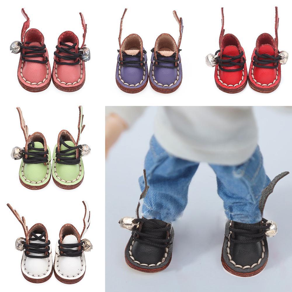 Giày Búp Bê Da Bò Màu Cầu Vồng Dễ Thương 6 Màu Lựa Chọn