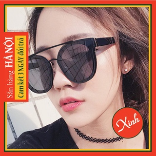 Kính mát kính râm nữ chống nắng chống bụi gọng kim loại phối nhựa nhẹ nhàng đơn giản basic nhưng vẫn cá tính K3005