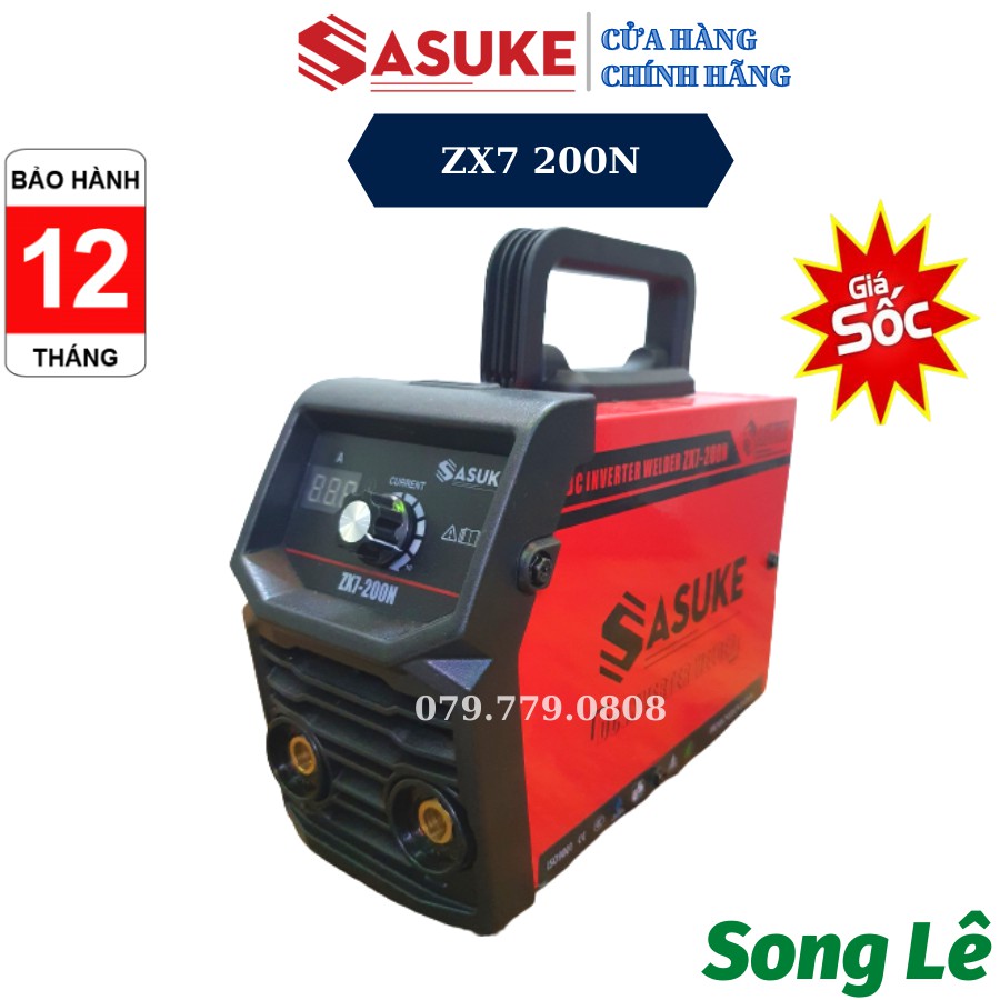 Máy hàn điện tử Inverter mini Sasuke - Thợ và gia đình - ZX7 200N - Hàn Được Điện Yếu