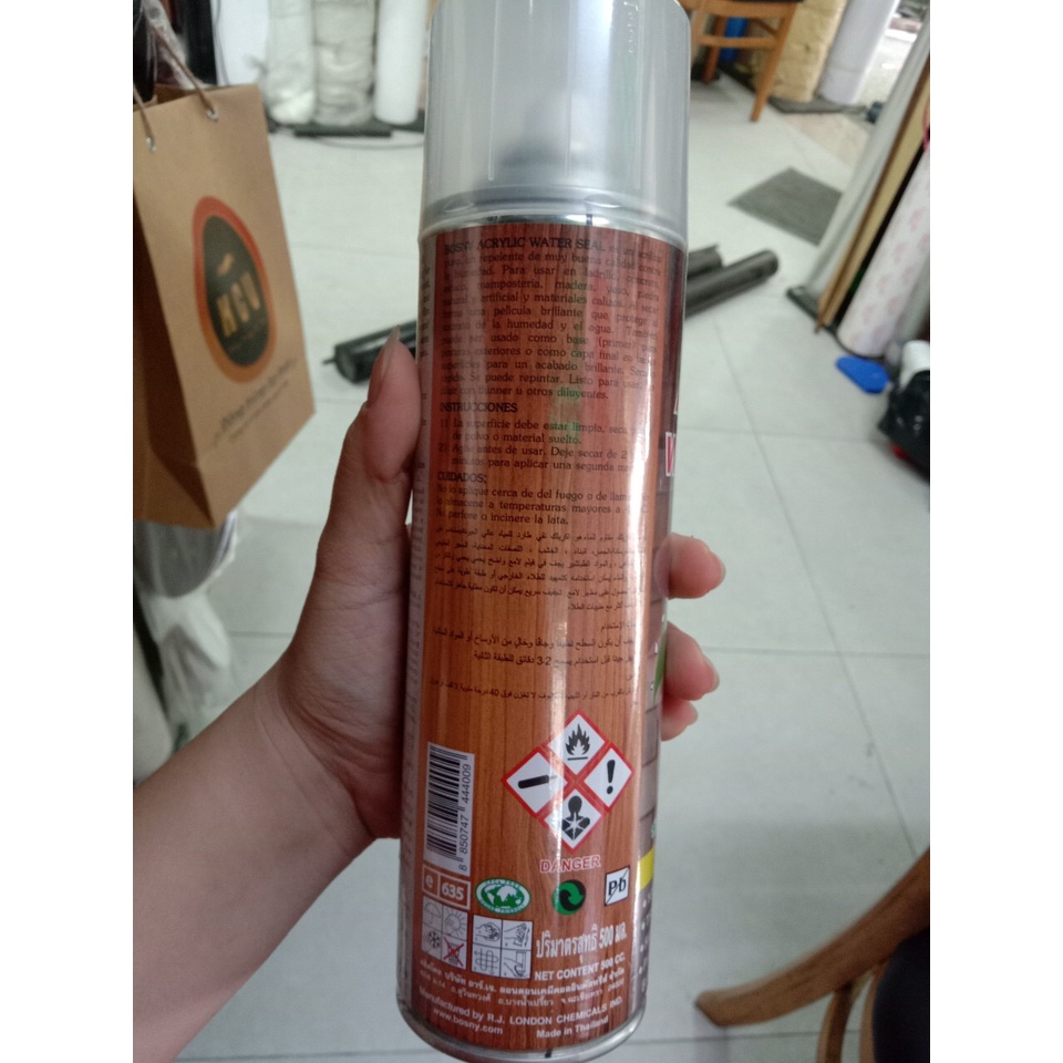 Chai xịt chống thấm - chống ẩm chính hãng thái lan BOsny tiện dụng 500cc