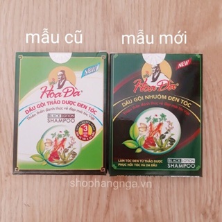 Dầu gội thảo dược đen tóc Hoa Đà ( hộp 3 gói )