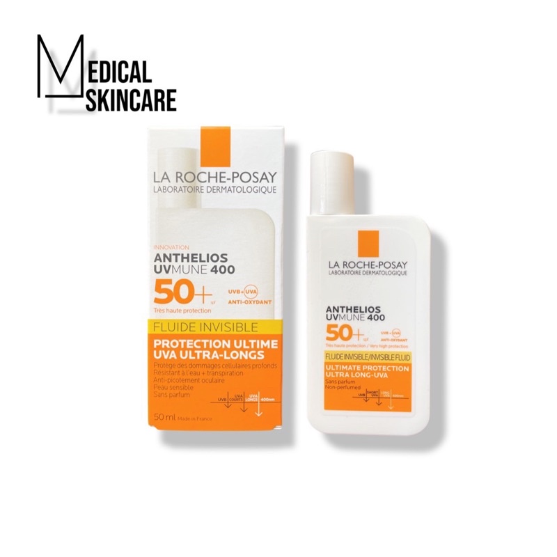 KEM CHỐNG NẮNG LA ROCHE-POSAY ANTHELIOS INVISIBLE FLUID SPF 50+ (50ml) KHÔNG NHỜN RÍT