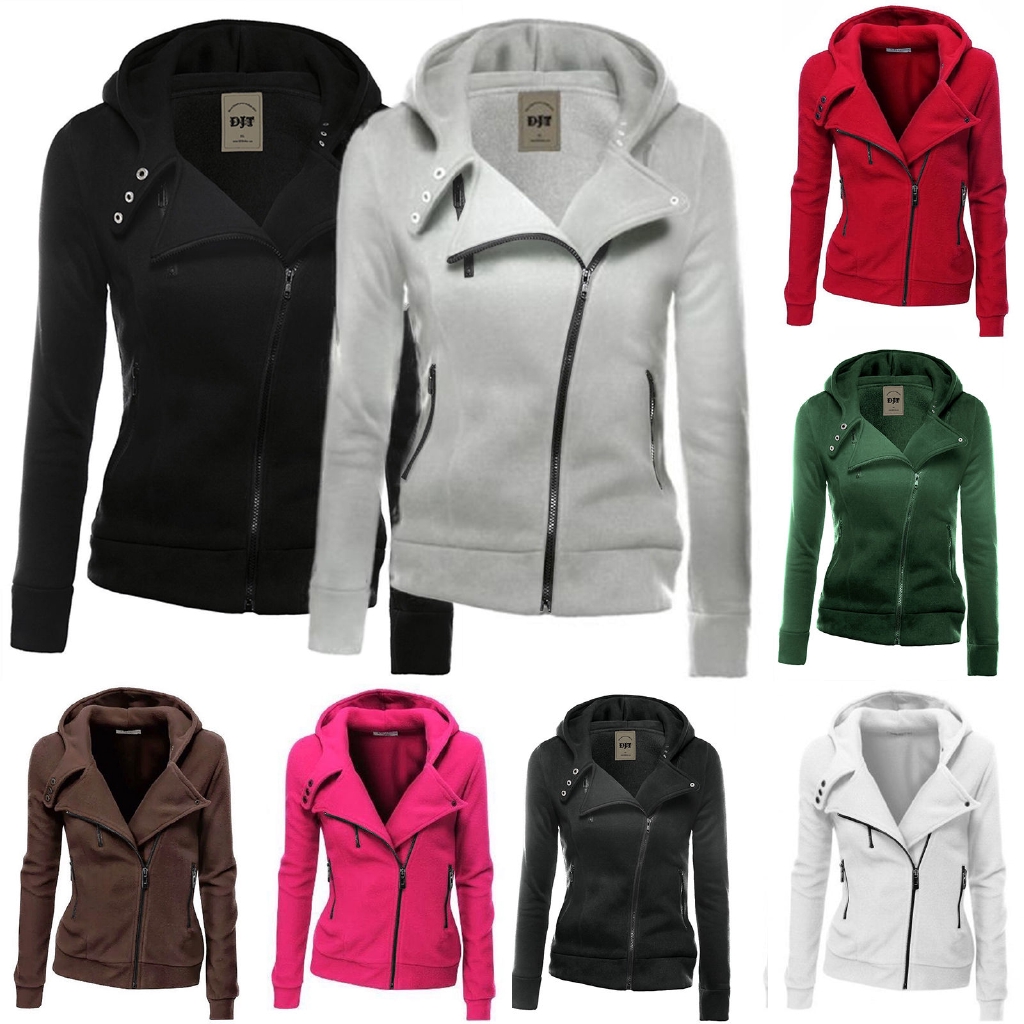 Áo Hoodies tay dài khoá kéo thiết kế đơn giản hợp thời trang | BigBuy360 - bigbuy360.vn