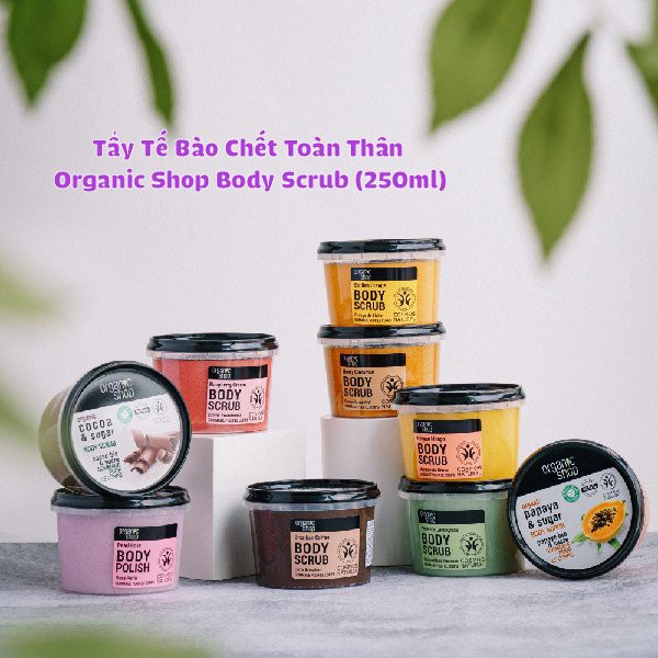 Tẩy Tế Bào Chết Toàn Thân Organic Shop Organic Brazilian Coffee & Sugar Body Scrub 250ml | BigBuy360 - bigbuy360.vn