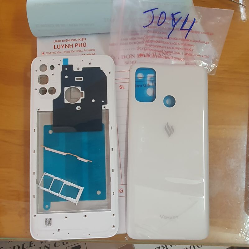 Vỏ vsmart Joy 4 có khung xương nút bấm khay sim